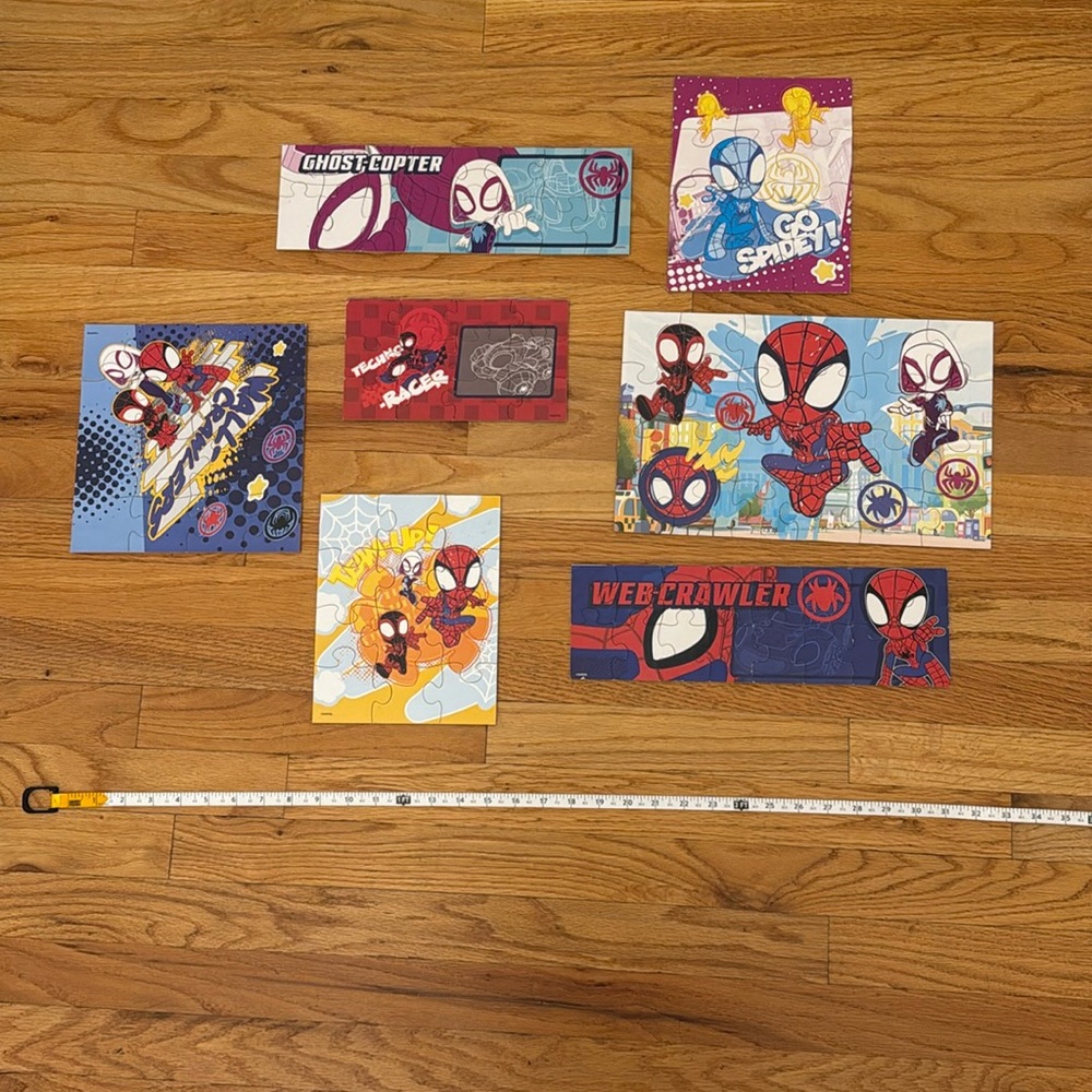 Melissa & Doug Spidey & Friends Wooden Puzzle Boxed Set